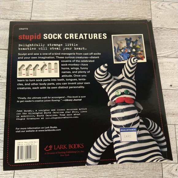 STUPID SOCK CREATURES Making Quirky Lovable Figures Craft Book - Fun Upcycle DIY - Picture 9 of 15